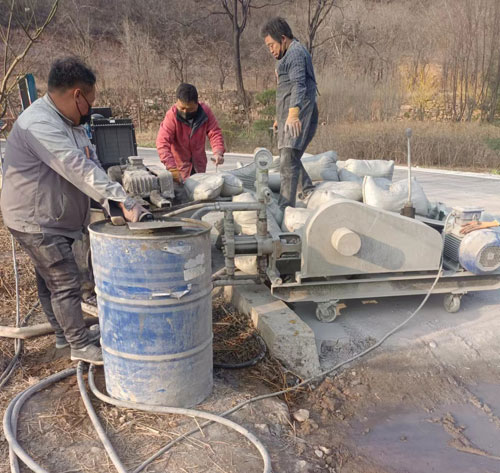 沙雅路面下沉注浆